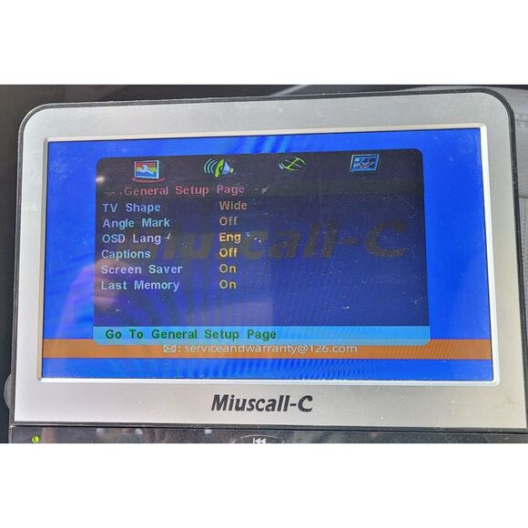 Miuscall-c Portable car dvd player 10" Screen. Headrest Mount - Picture 2 of 7